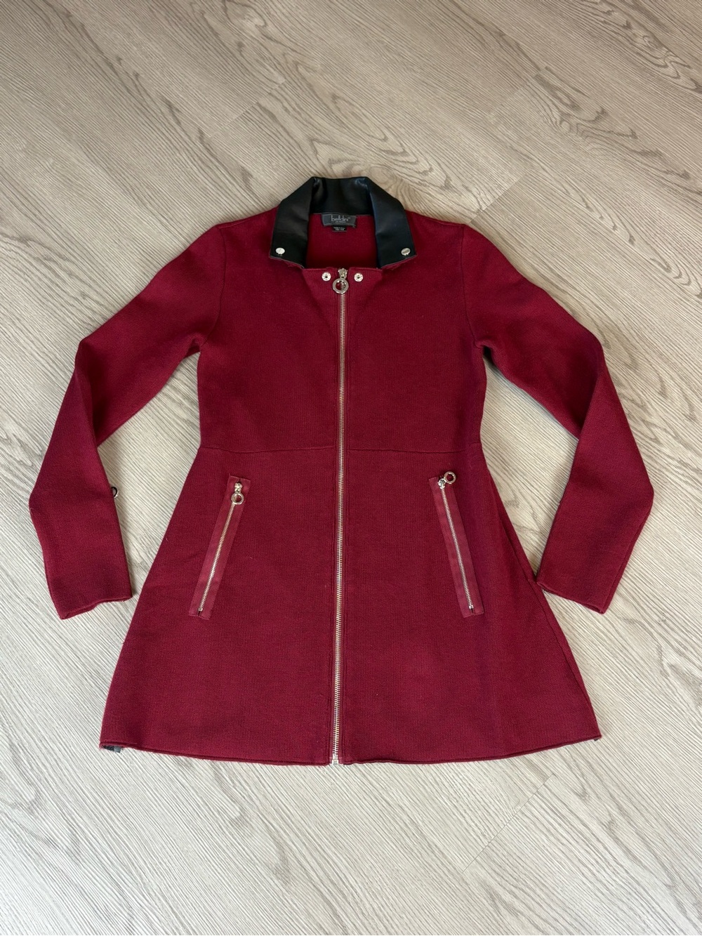 Belldini Red Jacket with Black Contrast Collar